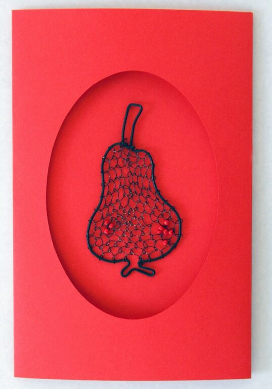 pozdrav papierový hruška