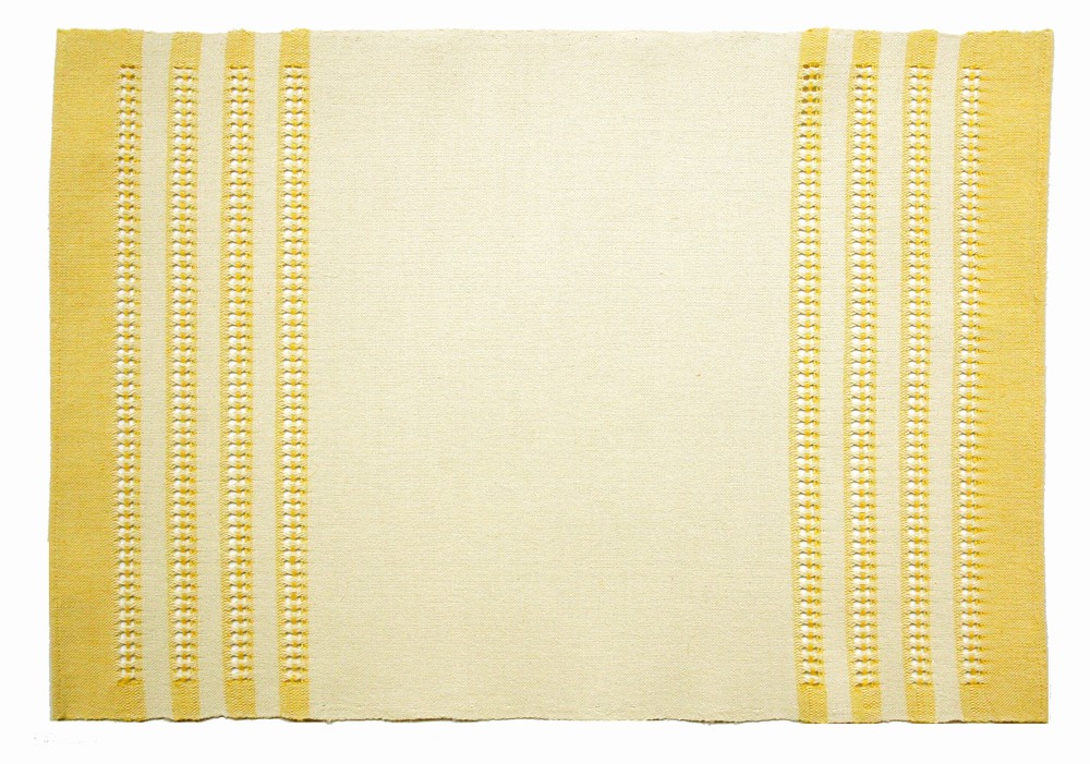 prestieranie tkané ľanové s 2 x 4 ažúrami