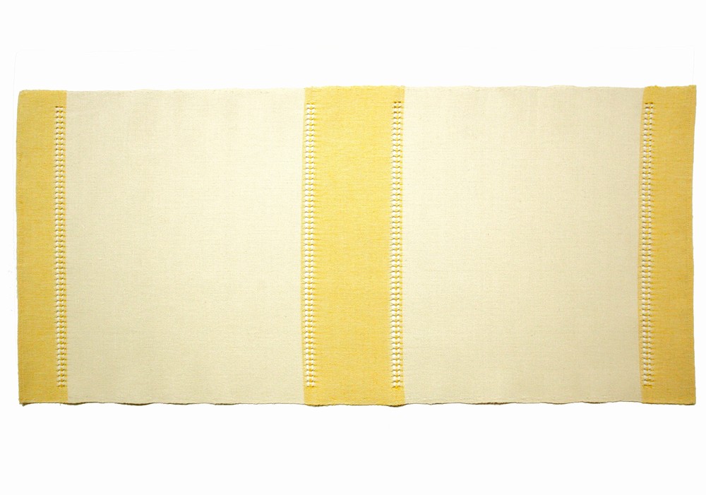 prestieranie tkané ľanové so 4 ažúrami a 3 pásmi