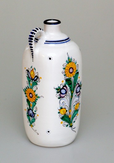 fľaša majoliková štvorboká