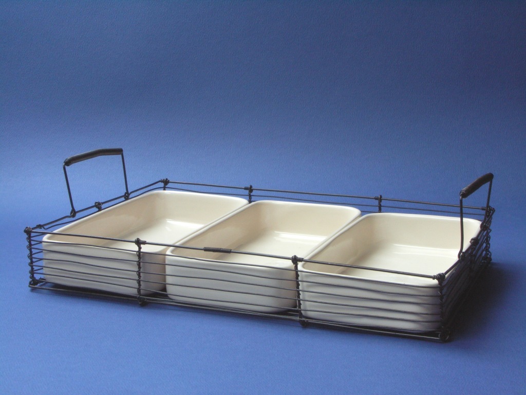 podnos drôtený počiernený