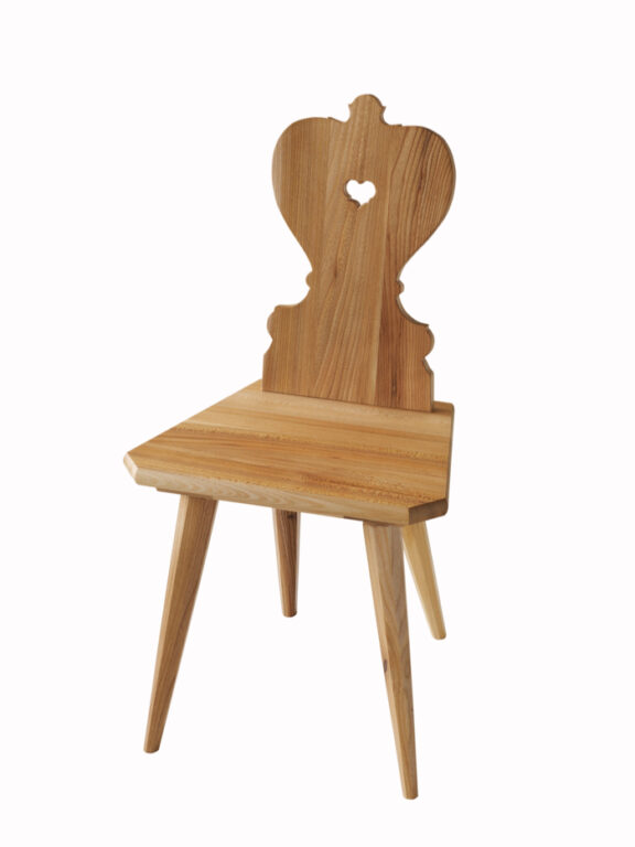 stolička drevená ľudová