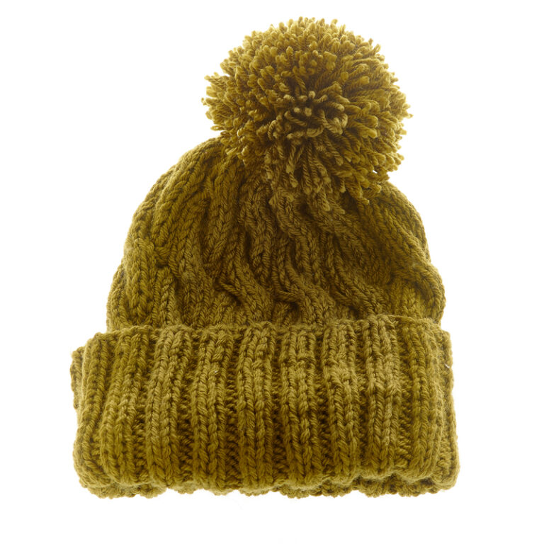Čiapka pletená – s brmbolcom a