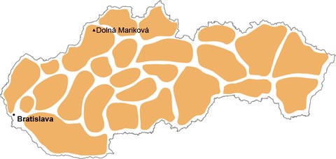 Dolná Maríková mapa