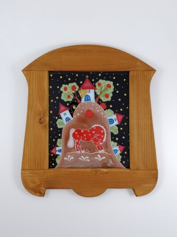 Podmaľba na sklo – Kalvária