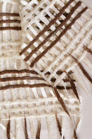 Šál vlnený plstený Mreža