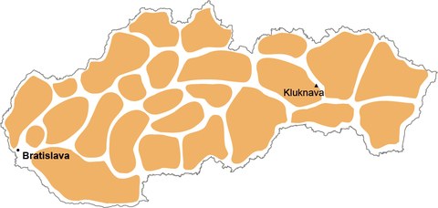 Kluknava mapa