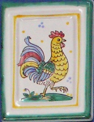 kachlica majoliková obdĺžnik malá