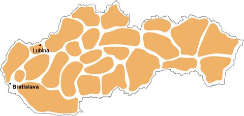 Lubina mapa