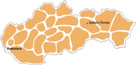 Spišský Štvrtok mapa