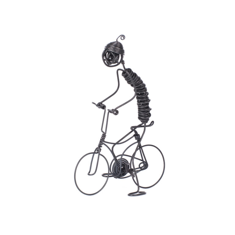 plastika drôtená cyklista