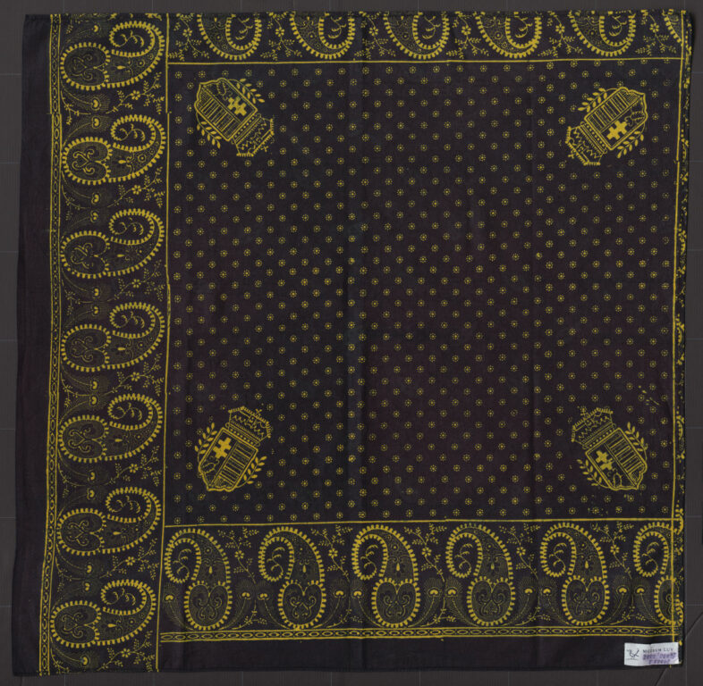 Šatka modrotlačová