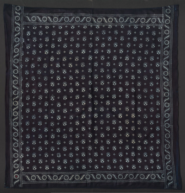 Šatka modrotlačová