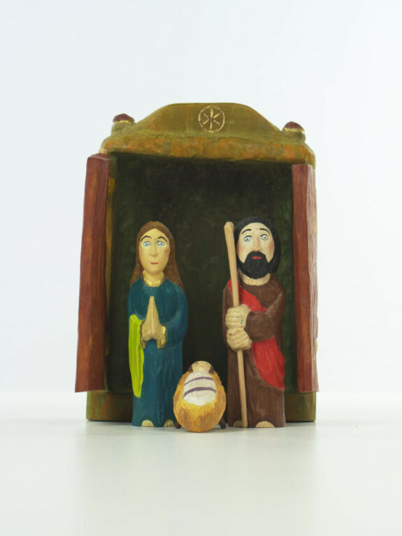 Betlehem v domčeku – maľovaný