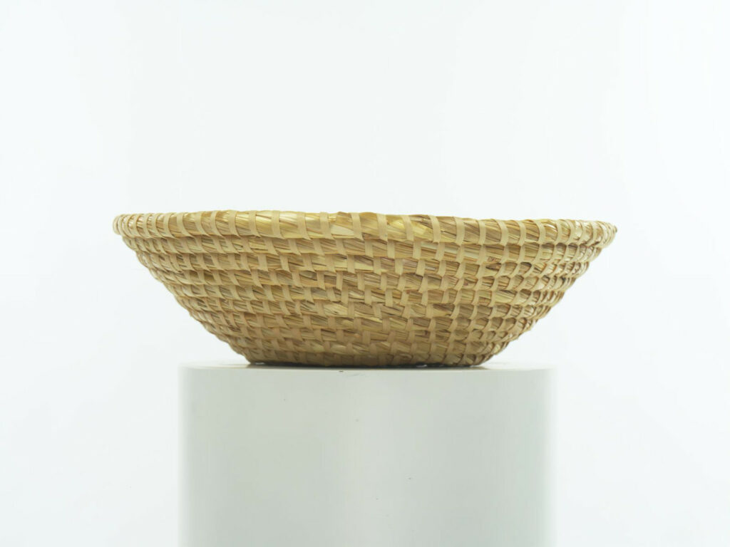 Košík slamený okrúhly