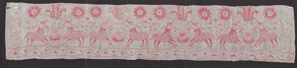 Výšivka z kútnej plachty