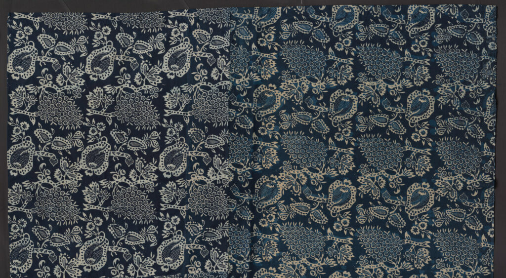 Plachta modrotlačová