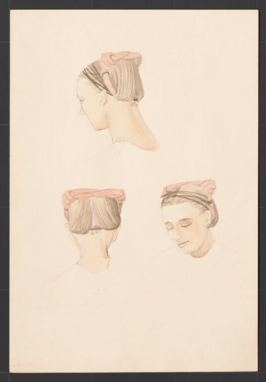 Kresba – účes ženský