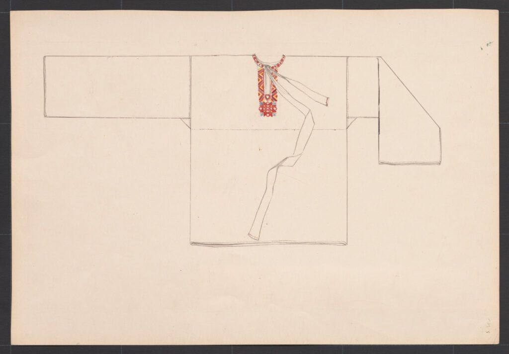 Kresba – košeľa mužská