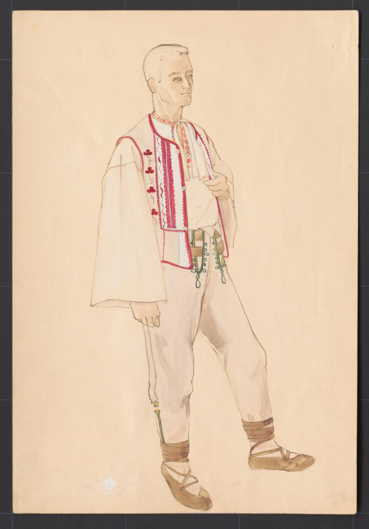 Kresba – odev mužský letný