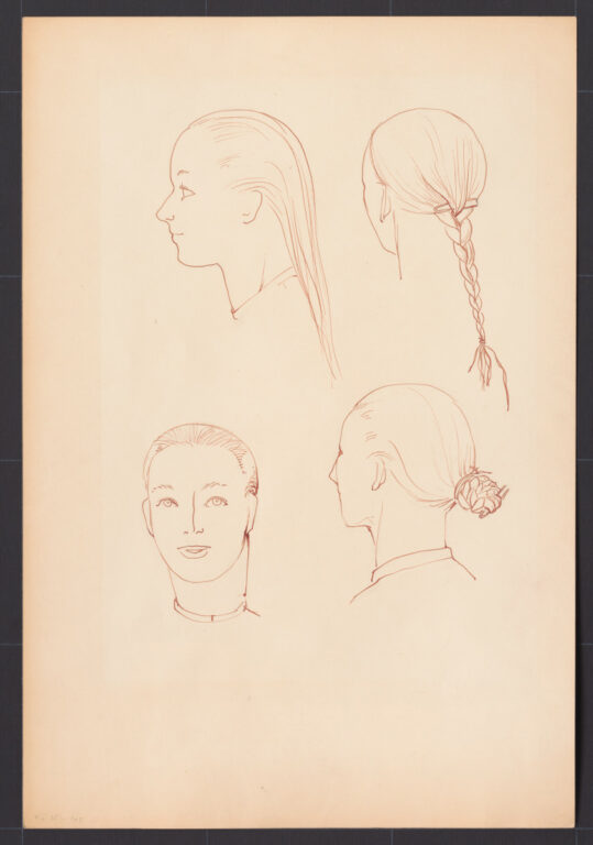 Kresba – novší ženský účes