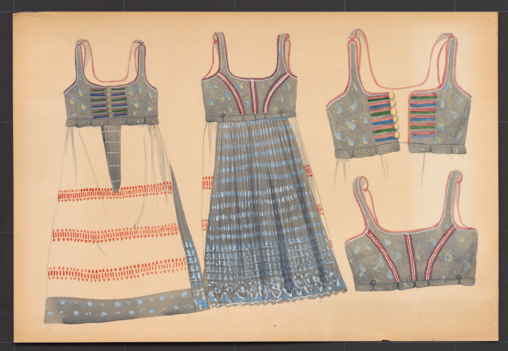 Kresba – sukňa zošitá so živôtikom