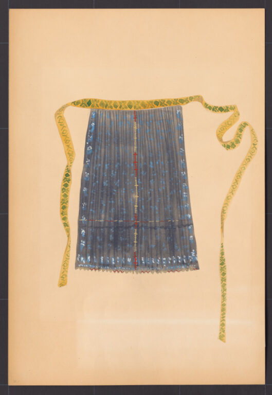 Kresba – zástera ženská sviatočná