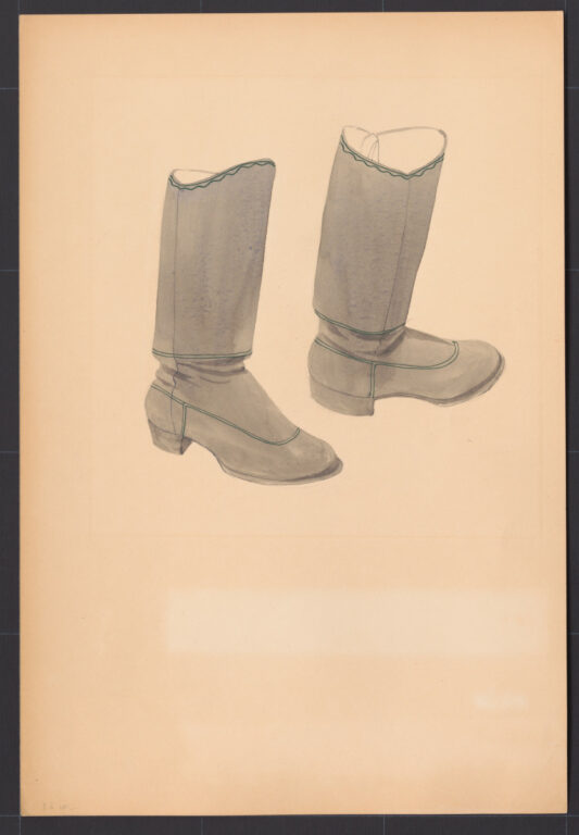 Kresba – ženské čižmy