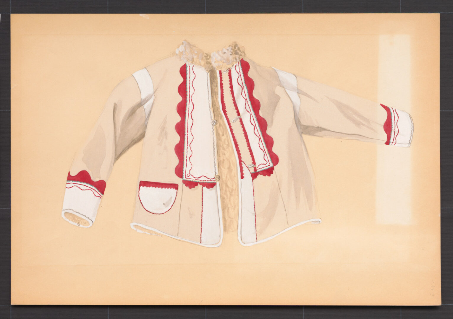 Kresba – kožuch mužský