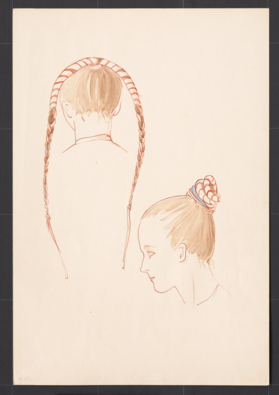 Kresba – účes ženský