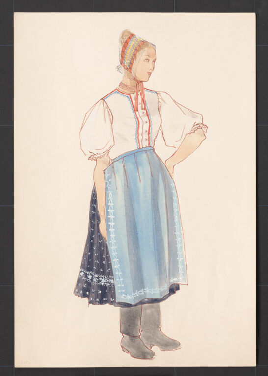 Kresba – odev ženský pracovný