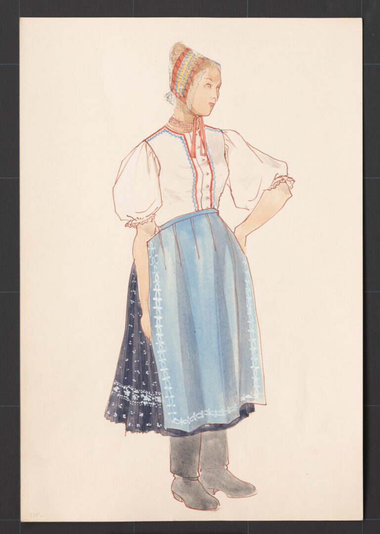 Kresba – odev ženský pracovný