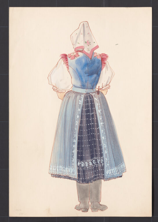 Kresba – odev ženský sviatočný