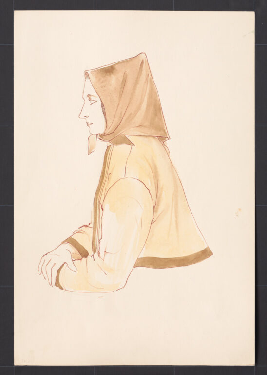 Kresba – žena v blúzke