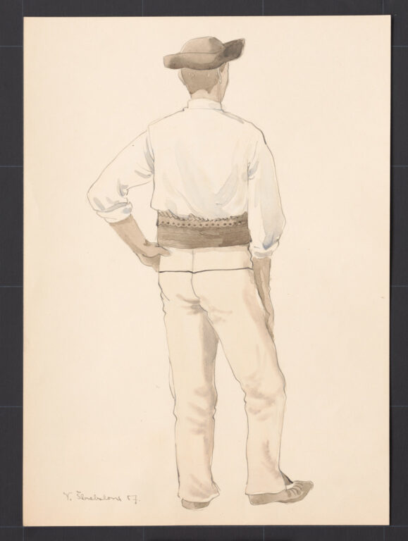 Kresba – odev mužský pracovný