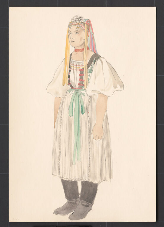 Kresba – odev družice