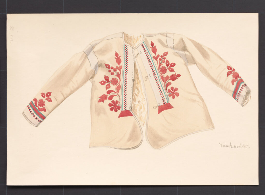 Kresba – kožuch ženský