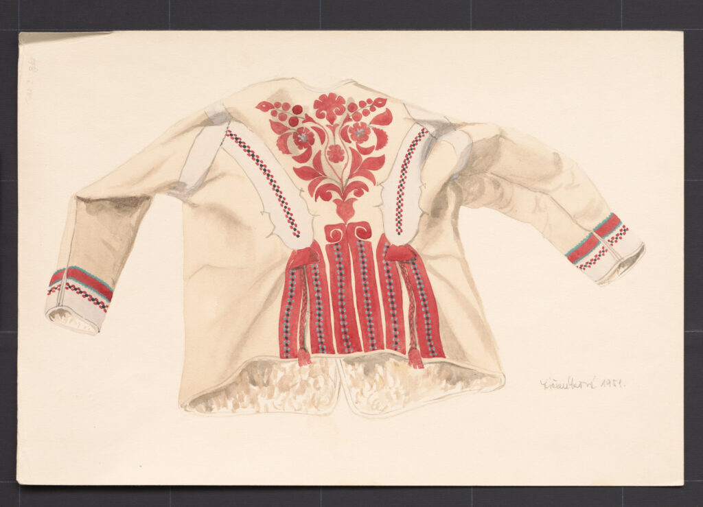 Kresba – kožuch ženský