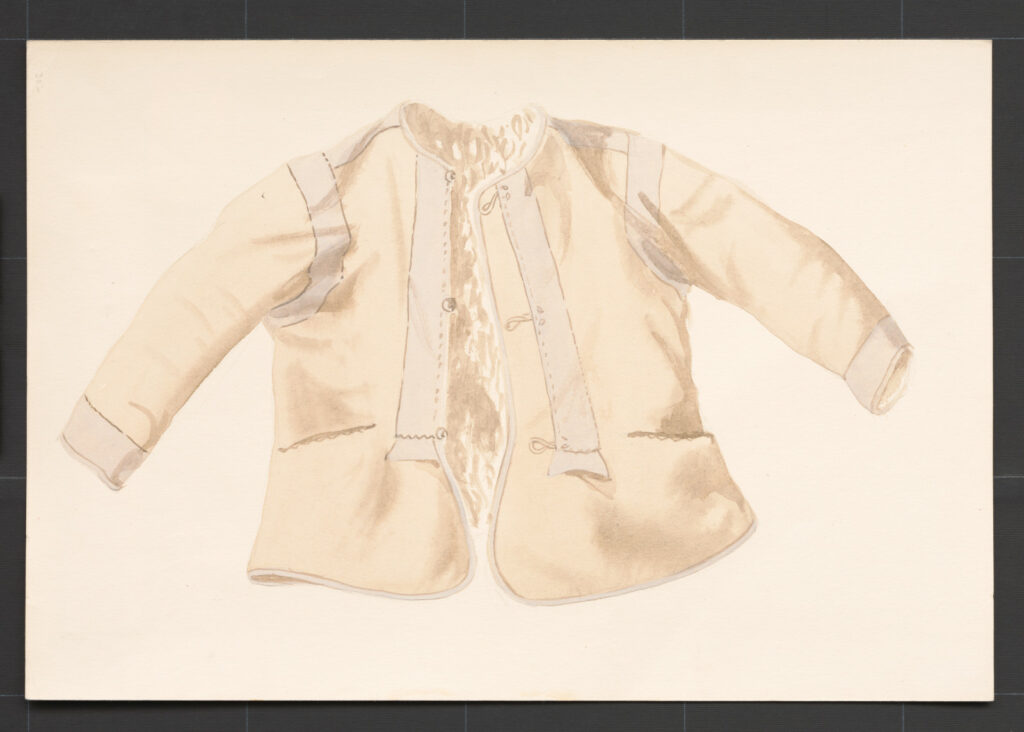 Kresba – kožuch mužský