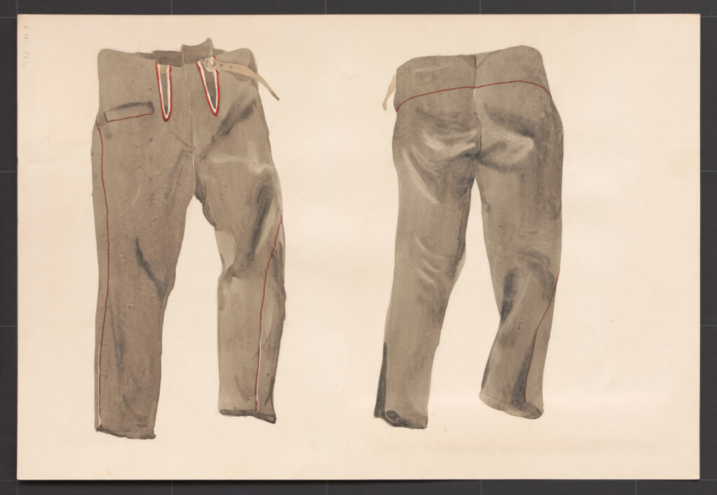 Kresba – nohavice súkenné