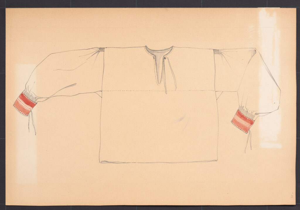 Kresba – košeľa mužská