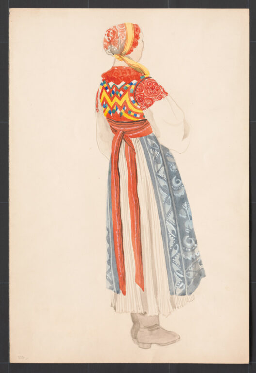 Kresba – odev ženský sviatočný