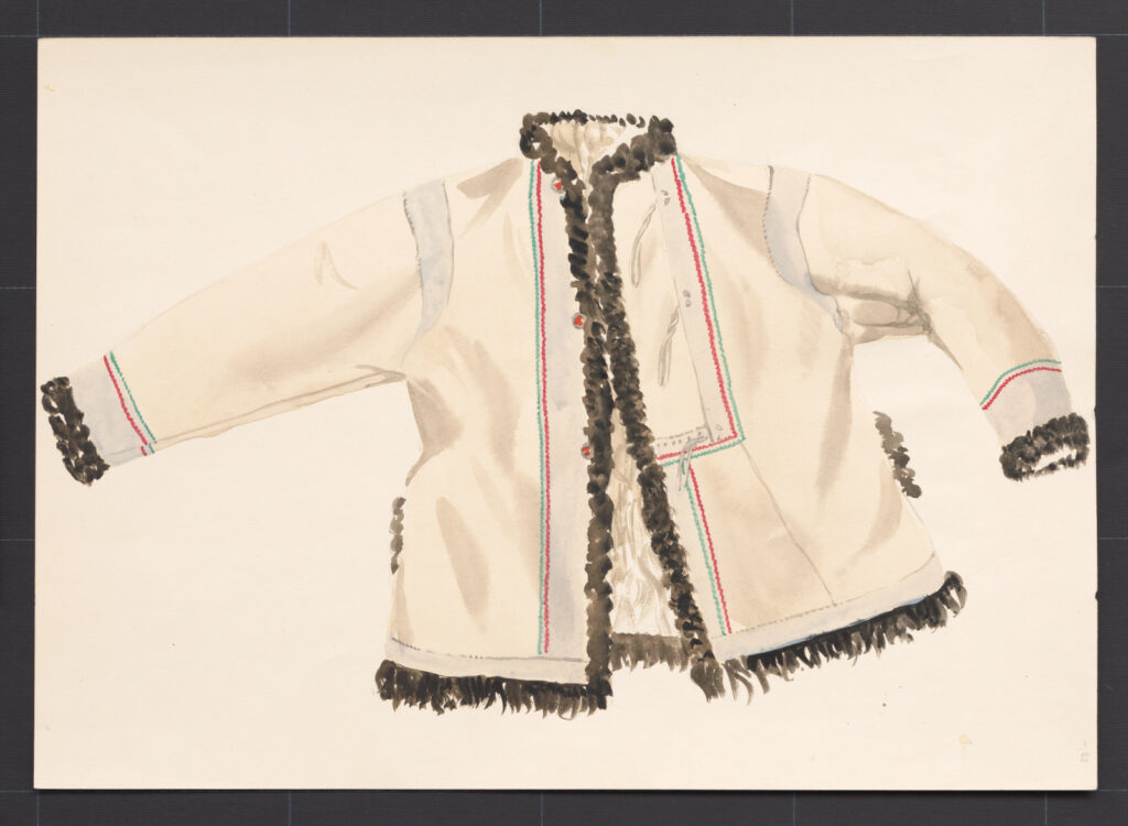 Kresba – kožuch ženský