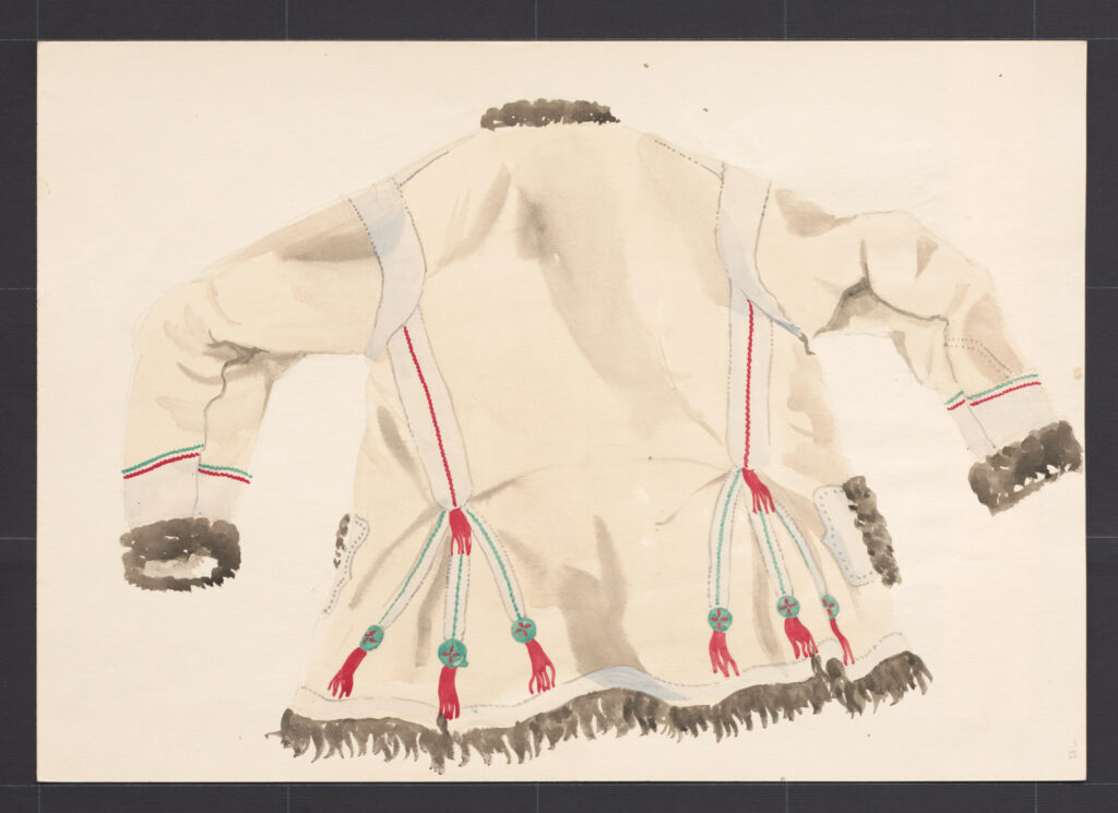 Kresba – kožuch ženský