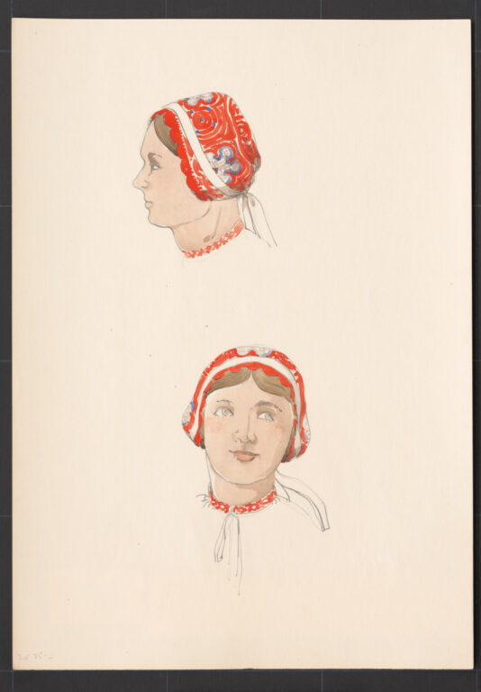 Kresba – čepiec ženský