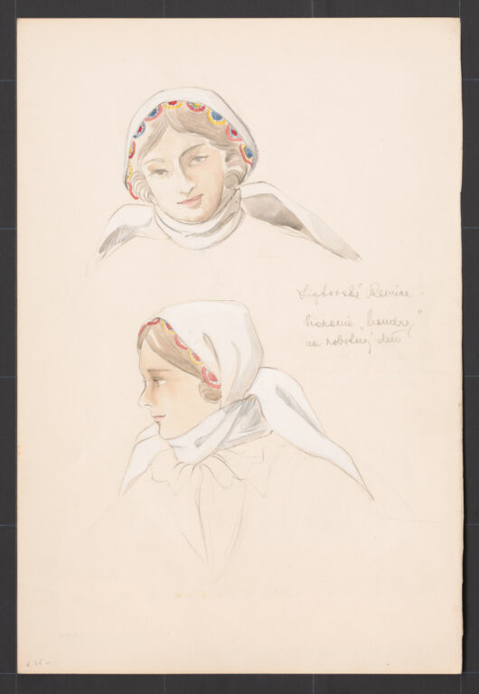 Kresba – viazanie šatky