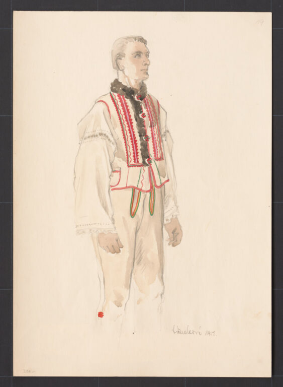 Kresba – odev mužský sviatočný