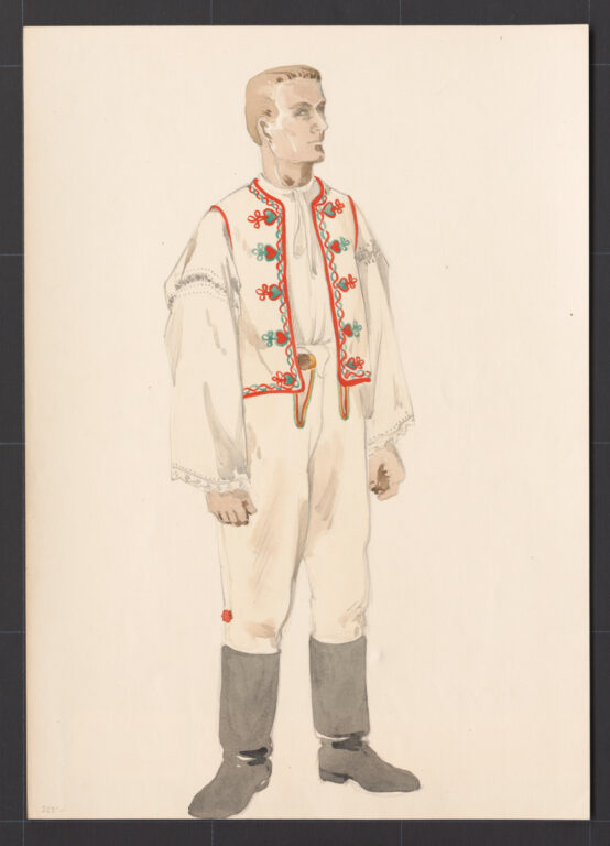 Kresba – odev mužský sviatočný