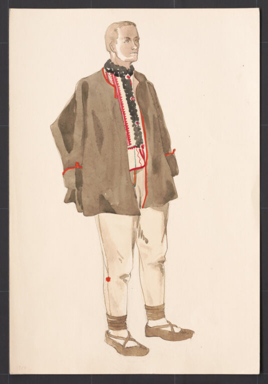 Kresba – odev mužský zimný