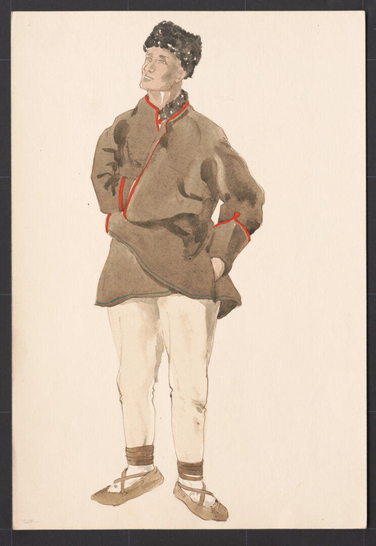 Kresba – odev mužský zimný